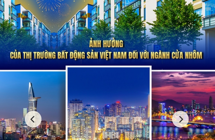 Ảnh hưởng của thị trường bất động sản tại Việt Nam đối với ngành Cửa nhôm