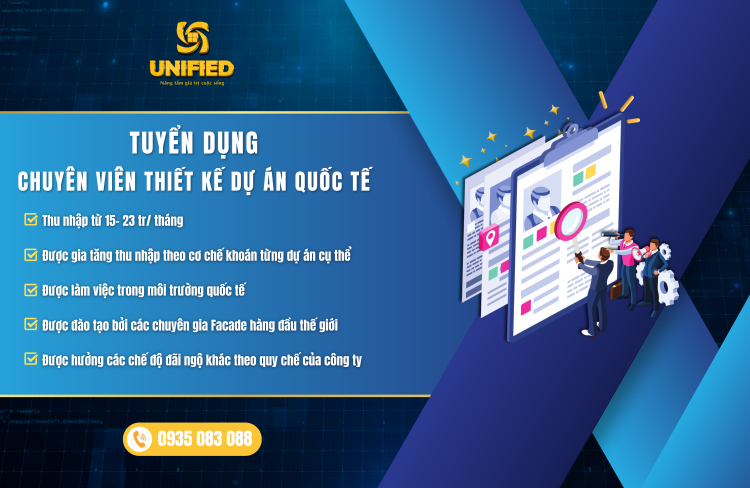 Tuyển Dụng Chuyên Viên Thiết Kế Dự Án Quốc Tế